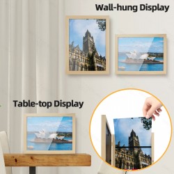 2PCs A4 Wooden Kids Art Frame Children Artwork Display Changeable Front Opening Table Stand Light Oak 2PCs A4 Wooden Kids Art Frame Children Artwork Display Changeable Front Opening Table Stand Light Oak